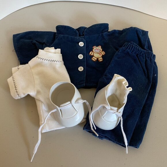 VTG 1985 Mattel My Child Doll Blonde Hair Blue Gray Eyes with Clothes, Shoes - Picture 4 of 13